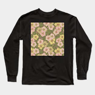 Strawberry Flowers (natural) Long Sleeve T-Shirt